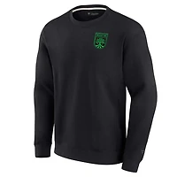 Unisex Fanatics Austin FC Super Soft Pullover Crew Sweatshirt