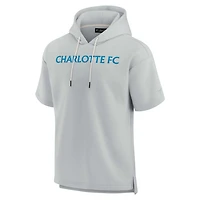 Unisex Fanatics Charlotte FC Elements Super Soft Fleece Short Sleeve Pullover Hoodie