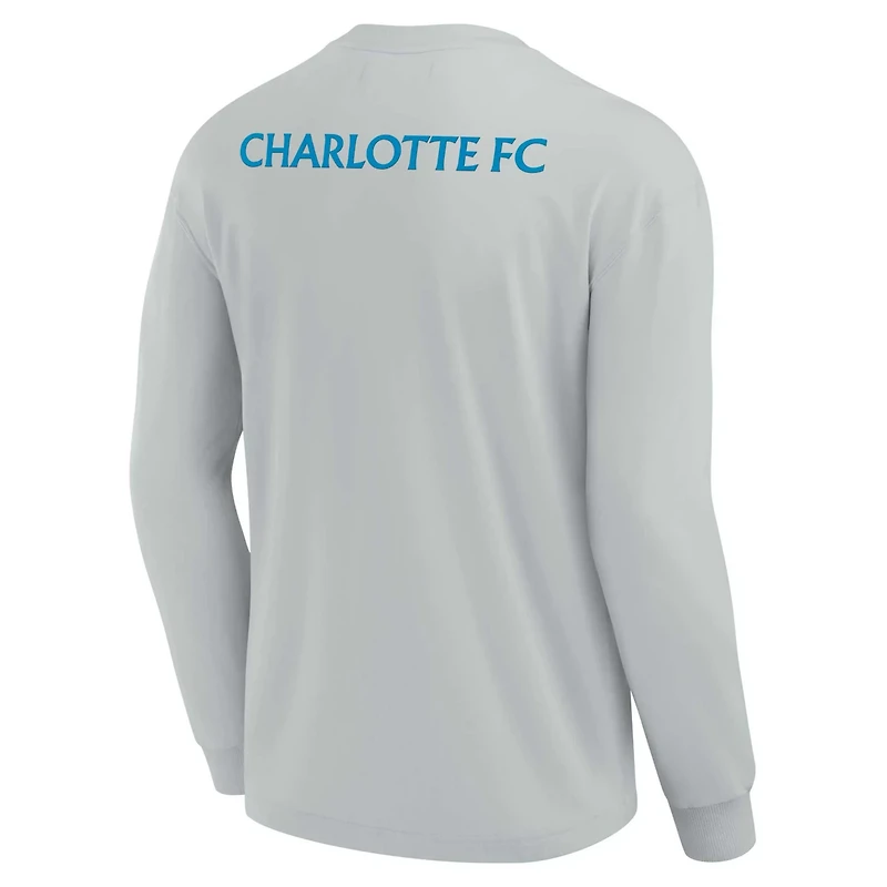 Unisex Fanatics Charlotte FC Elements Super Soft Long Sleeve T-Shirt