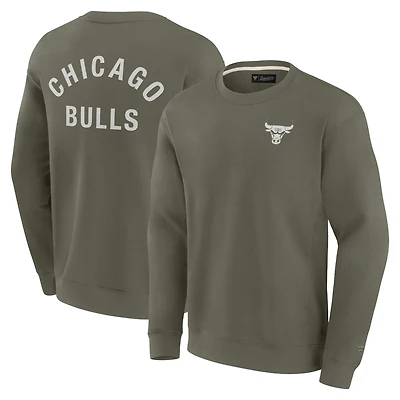Unisex Fanatics Chicago Bulls Super Soft Pullover Crew Sweatshirt