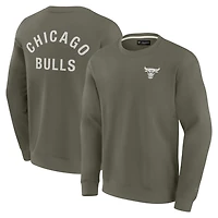 Unisex Fanatics Chicago Bulls Super Soft Pullover Crew Sweatshirt
