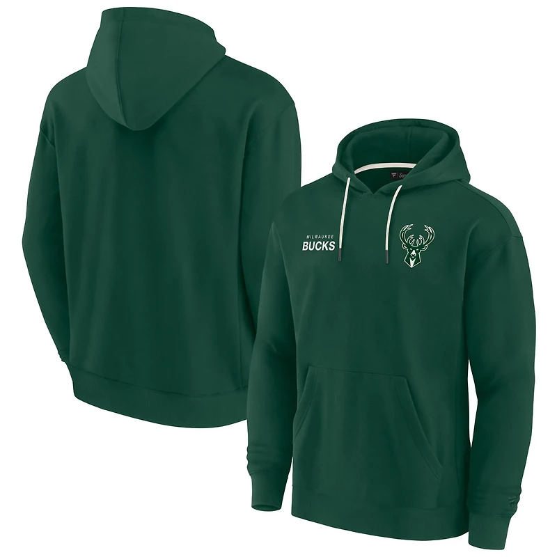 Unisex Fanatics Hunter Milwaukee Bucks Elements Super Soft Fleece Pullover Hoodie