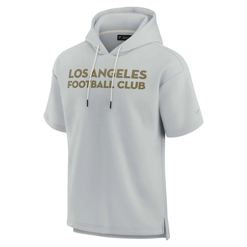 Unisex Fanatics LAFC Elements Super Soft Fleece Short Sleeve Pullover Hoodie