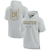 Unisex Fanatics LAFC Elements Super Soft Fleece Short Sleeve Pullover Hoodie