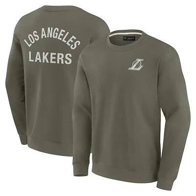 Unisex Fanatics Los Angeles Lakers Super Soft Pullover Crew Sweatshirt