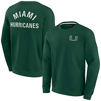 Unisex Fanatics Miami Hurricanes Super Soft Pullover Crew Sweatshirt