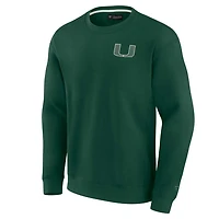 Unisex Fanatics Miami Hurricanes Super Soft Pullover Crew Sweatshirt