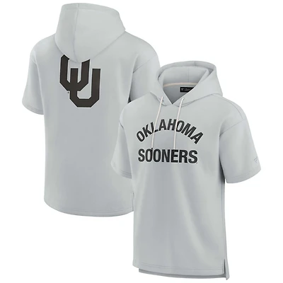 Unisex Fanatics Oklahoma Sooners Elements Super Soft Fleece Short Sleeve Pullover Hoodie
