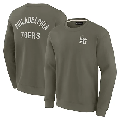 Unisex Fanatics Philadelphia 76ers Super Soft Pullover Crew Sweatshirt