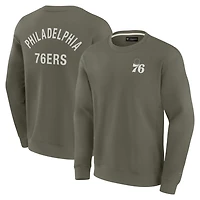 Unisex Fanatics Philadelphia 76ers Super Soft Pullover Crew Sweatshirt