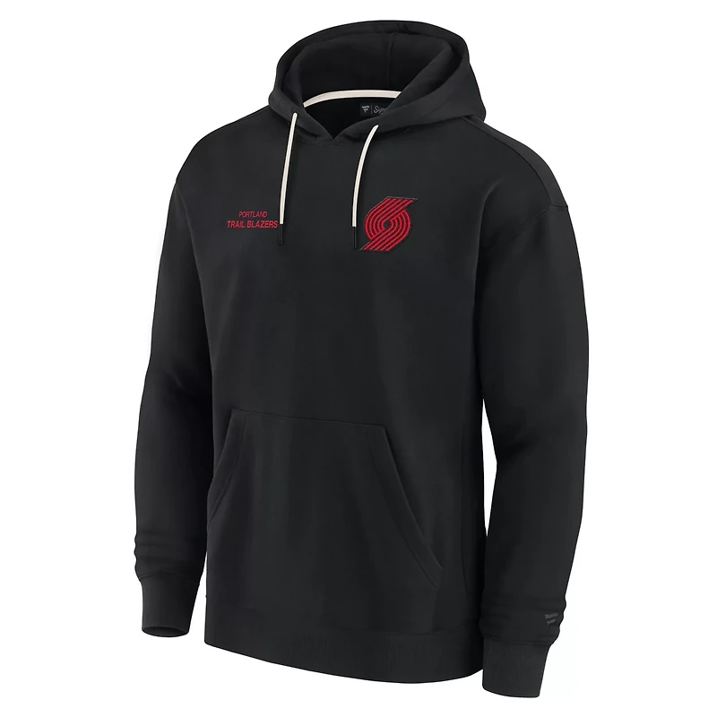 Unisex Fanatics Portland Trail Blazers Elements Super Soft Fleece Pullover Hoodie