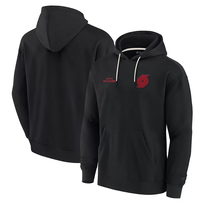 Unisex Fanatics Portland Trail Blazers Elements Super Soft Fleece Pullover Hoodie