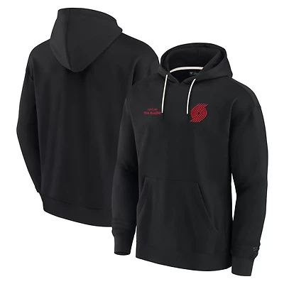 Unisex Fanatics Portland Trail Blazers Elements Super Soft Fleece Pullover Hoodie