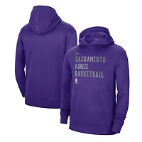 Unisex Nike Sacramento Kings 2023 24 Performance Spotlight On-Court Practice Pullover Hoodie