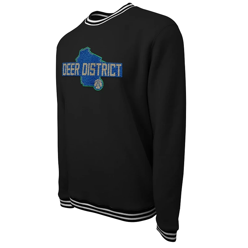 Unisex Stadium Essentials Milwaukee Bucks 2023 24 City Edition Club Level Pullover Sweatshirt