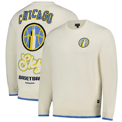 Unisex The Wild Collective Chicago Sky Jacquard Pullover Sweater