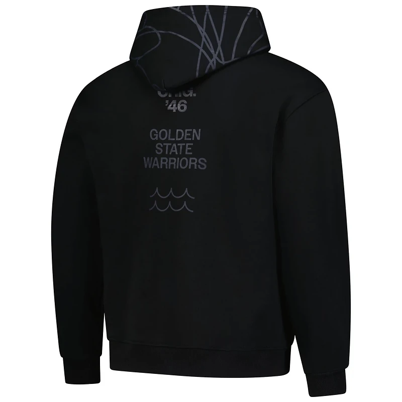 Unisex The Wild Collective Golden State Warriors Blackout Hoodie