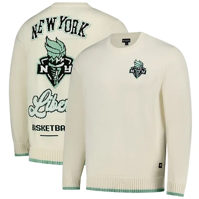 Unisex The Wild Collective New York Liberty Jacquard Pullover Sweater