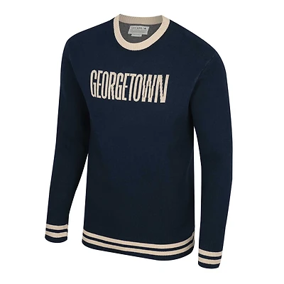 Unisex Uscape Apparel Georgetown Hoyas Renew Knit Vintage Pullover Sweater