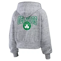 WEAR by Erin Andrews Boston Celtics Speckled Radiator Full-Zip Hoodie