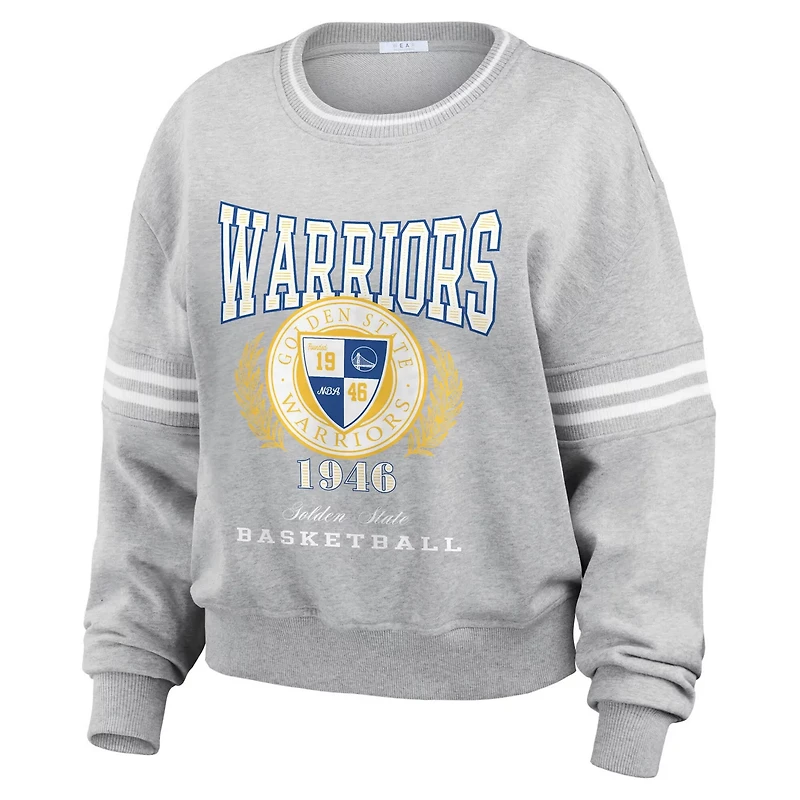 WEAR by Erin Andrews Golden State Warriors French Terry Pullover Sweatshirt