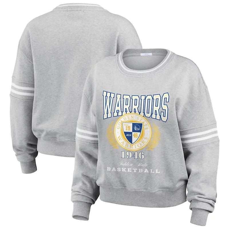 WEAR by Erin Andrews Golden State Warriors French Terry Pullover Sweatshirt