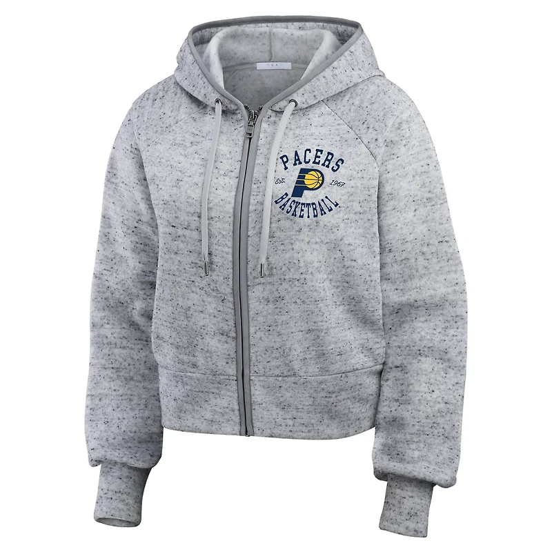 WEAR by Erin Andrews Indiana Pacers Speckled Radiator Full-Zip Hoodie
