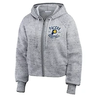 WEAR by Erin Andrews Indiana Pacers Speckled Radiator Full-Zip Hoodie