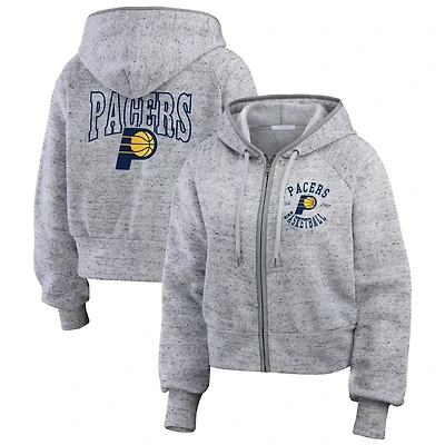 WEAR by Erin Andrews Indiana Pacers Speckled Radiator Full-Zip Hoodie