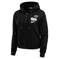 WEAR by Erin Andrews Los Angeles Kings Waffle-Knit Pullover Hoodie