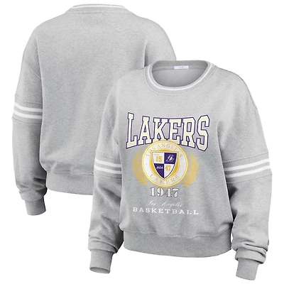 WEAR by Erin Andrews Los Angeles Lakers French Terry Pullover Sweatshirt