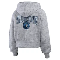 WEAR by Erin Andrews Minnesota Timberwolves Speckled Radiator Full-Zip Hoodie