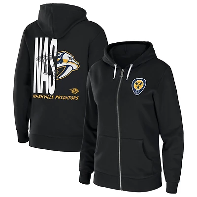 WEAR by Erin Andrews Nashville Predators Sponge Fleece Full-Zip Hoodie