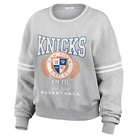 WEAR by Erin Andrews New York Knicks French Terry Pullover Sweatshirt