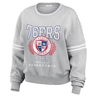 WEAR by Erin Andrews Philadelphia 76ers French Terry Pullover Sweatshirt
