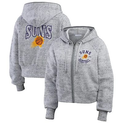 WEAR by Erin Andrews Phoenix Suns Speckled Radiator Full-Zip Hoodie