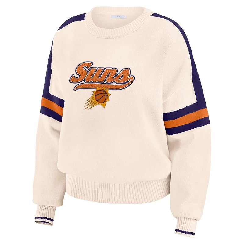 WEAR by Erin Andrews Phoenix Suns Stripe Pullover Sweater