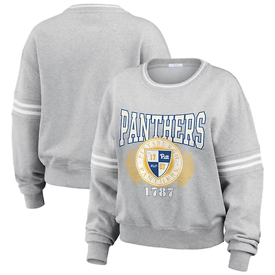 WEAR by Erin Andrews Pitt Panthers Classic Stripe Pullover Sweater