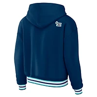 WEAR by Erin Andrews Seattle Kraken Lace-Up Pullover Hoodie