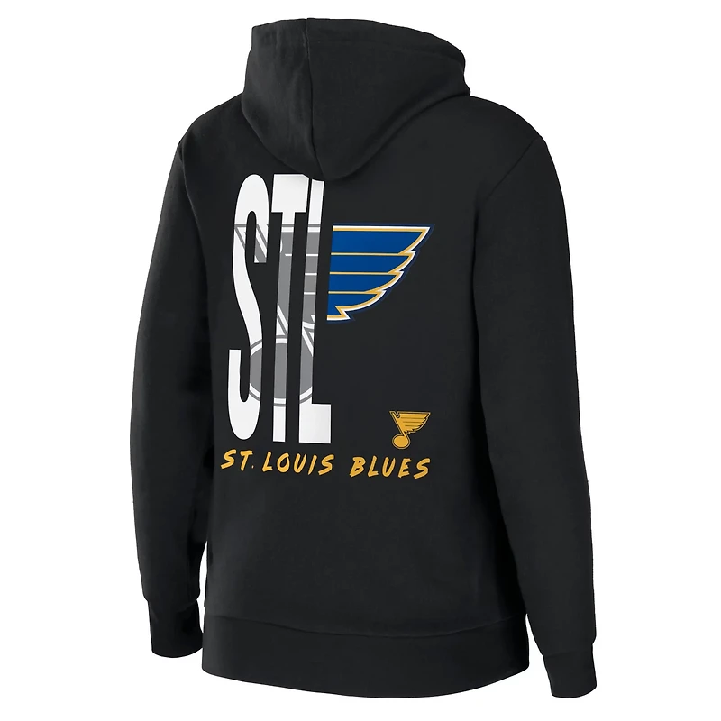 WEAR by Erin Andrews St Louis Blues Sponge Fleece Full-Zip Hoodie