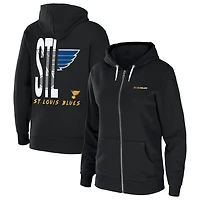 WEAR by Erin Andrews St Louis Blues Sponge Fleece Full-Zip Hoodie