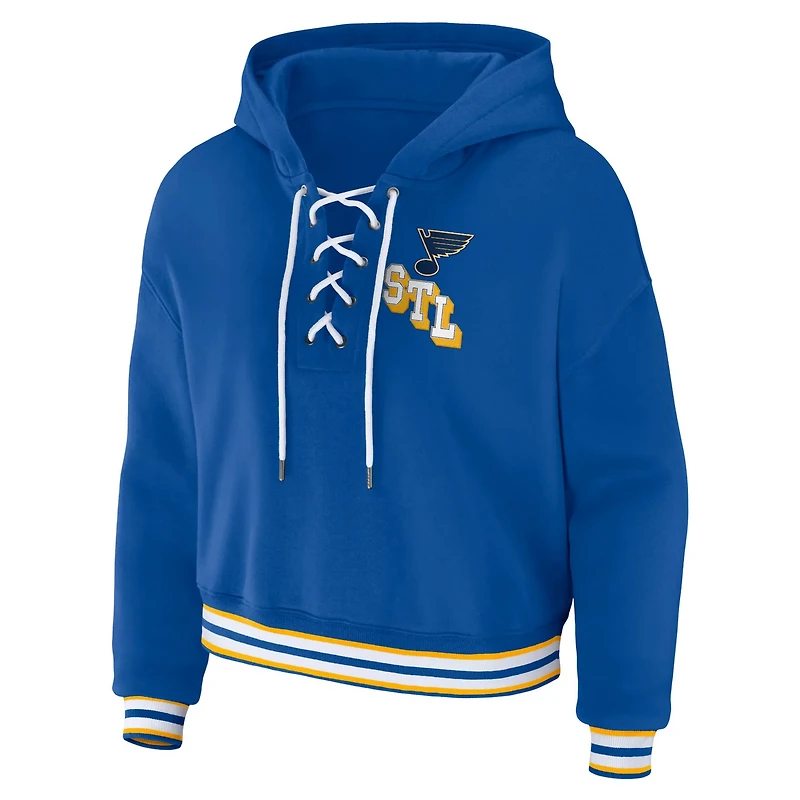 WEAR by Erin Andrews St Louis s Lace-Up Pullover Hoodie