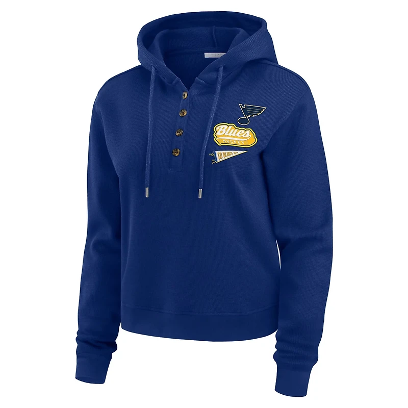 WEAR by Erin Andrews St Louis s Waffle-Knit Pullover Hoodie