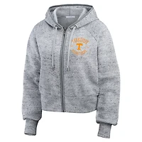 Wear by Erin Andrews Tennessee Volunteers Speckle Double-Hit Raglan Full-Zip Hoodie