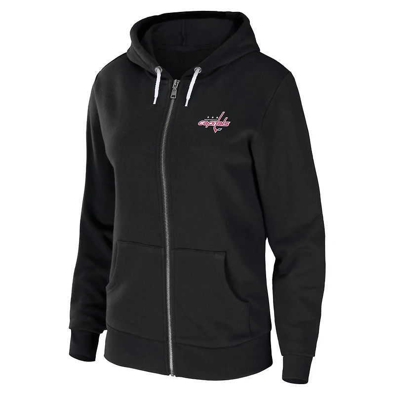 WEAR by Erin Andrews Washington Capitals Sponge Fleece Full-Zip Hoodie