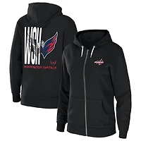 WEAR by Erin Andrews Washington Capitals Sponge Fleece Full-Zip Hoodie