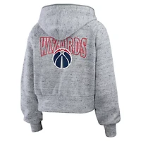 WEAR by Erin Andrews Washington Wizards Speckled Radiator Full-Zip Hoodie