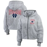 WEAR by Erin Andrews Washington Wizards Speckled Radiator Full-Zip Hoodie