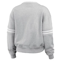 WEAR by Erin Andrews Wisconsin Badgers Classic Stripe Pullover Sweater