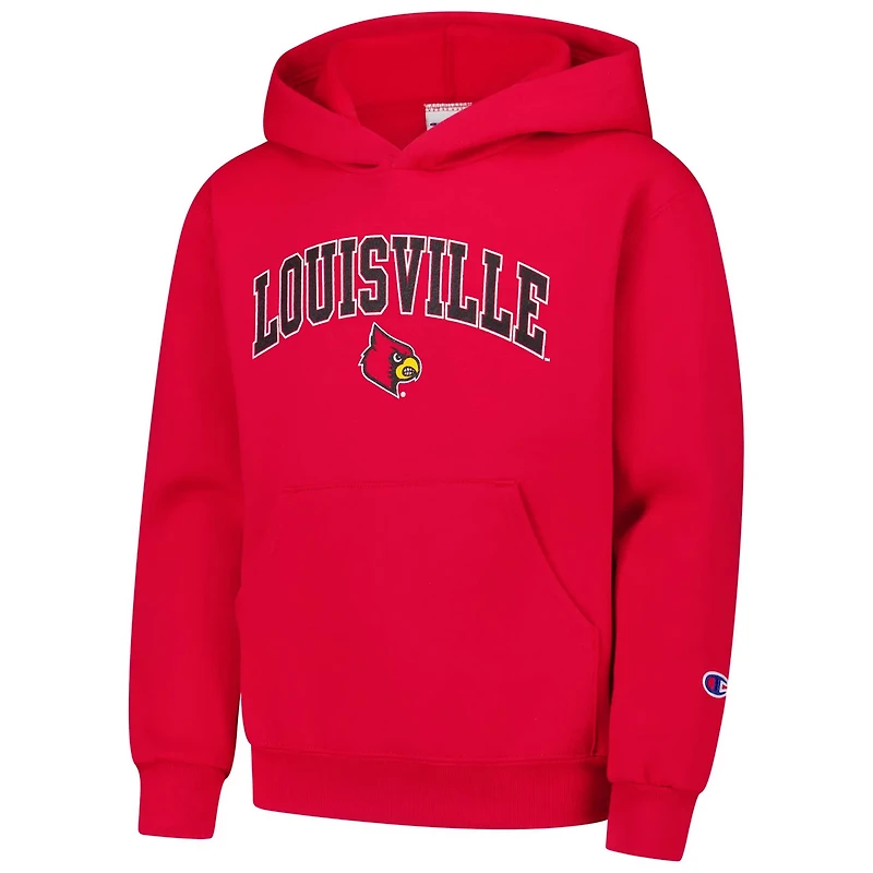 Youth Champion Louisville Cardinals Campus Pullover Hoodie